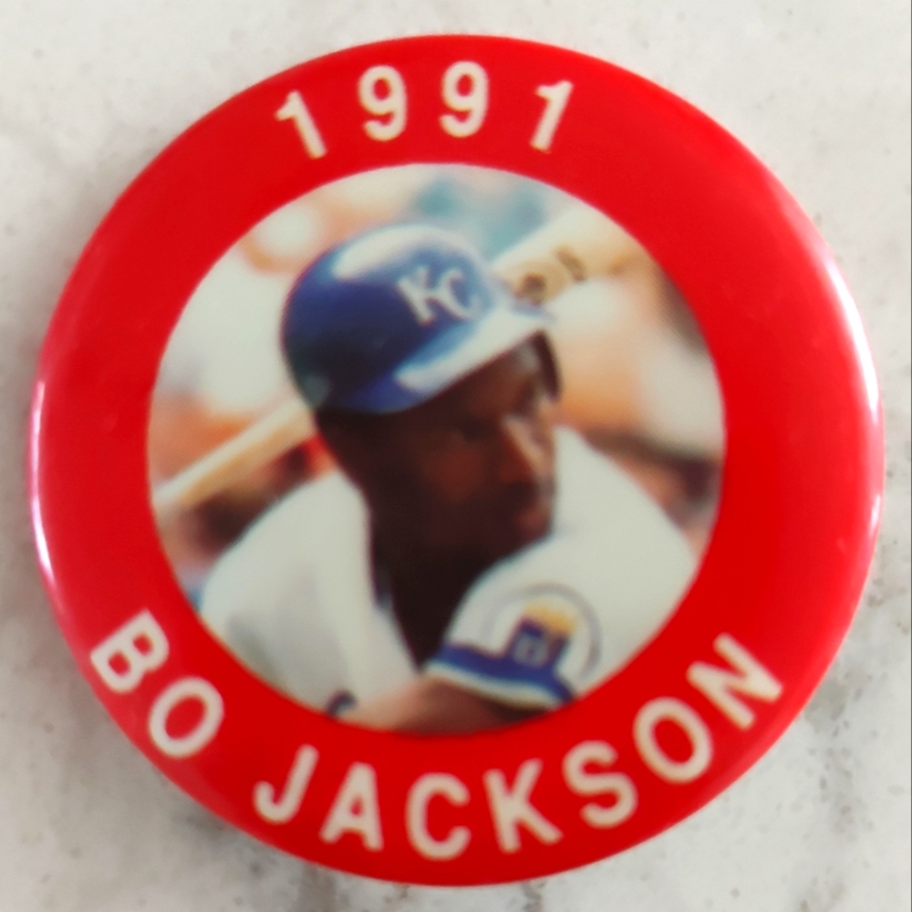 Vintage Bo Jackson button pin